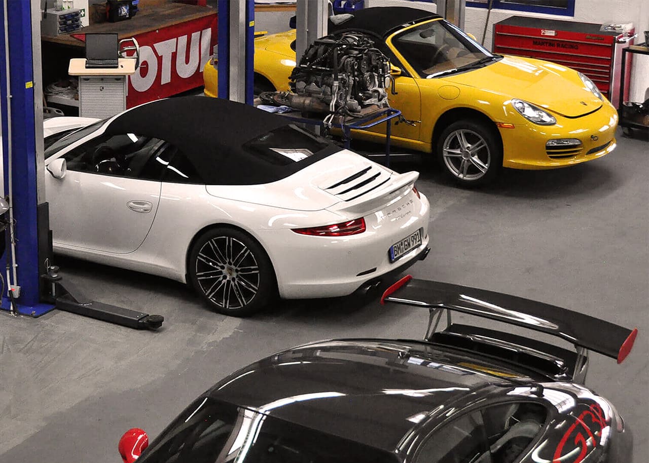 Roock Porsche Werkstatt Hebebühnen